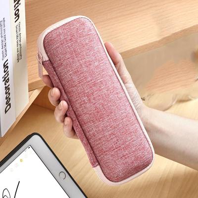 China Shock Make Solid Color Stationery Box Simple Box Girl Boy Pencil Case Junior High School Storage Bag Resistant for sale