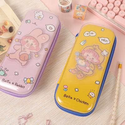 China Shock Proof Cute EVA Waterproof And Durable Pencil Case Cartoon Student Small Pencil Case Stationery Box for sale