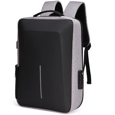 China Waterproof Casual Hard Shell Backpack School Bag Large Capacity Travel Bag Management Computer Bag Anti-theft Male for sale