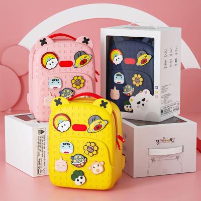 China Waterproof Cute Gift Backpack Kids Diy Pattern Messenger Bag Kindergarten Students Schoolbag for sale