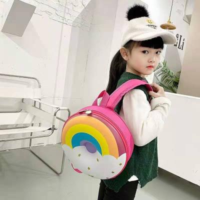 China New Waterproof Cute Kindergarten Kindergarten Children School Bag Donut Backpack Small Eggshell Bag for sale