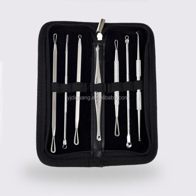 China Facial Pore Remover 7PCS Stainless Steel Acne Blackhead Remover Kit Extractor Tool Needles for sale