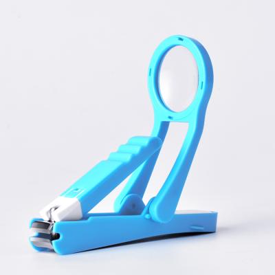 China Safety Nail Clipper With Magnifier New Arrival Amazon Hot Selling Stainless Steel No Splash Nail Clipper Nail Cutter With Magnifier for sale