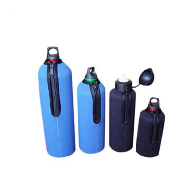 China Waterproof Neoprene Zipper Water Bottle Cooler Sleeve Portable Bottle Holder for sale