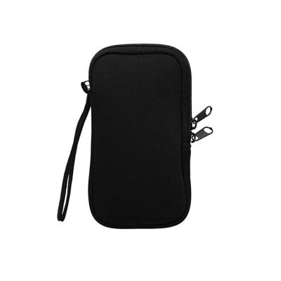 China Waterproof Protective Strap Bag Cell Phone Case Neoprene Purse Card Holder Zipper Pocket for sale