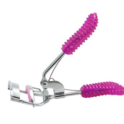 China With Instructions Pink Color Plastic Handle Eyelash Curler With Teeth for sale