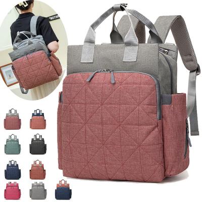 China New Design Water Resistant Stylish Baby Diaper Backpack Multifunctional Outdoor Waterproof Mummy Bag For Stroller Hook for sale