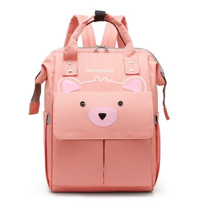 China Large Capacity Multi Functional Anti-theft Custom Waterproof Diaper Oxford Backpack Baby Mother Baby Diaper Wet Bags for sale