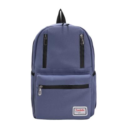 China High Capacity Waterproof Canvas University Bag Simple High Quality Campus Waterproof School Bags Backpack for sale