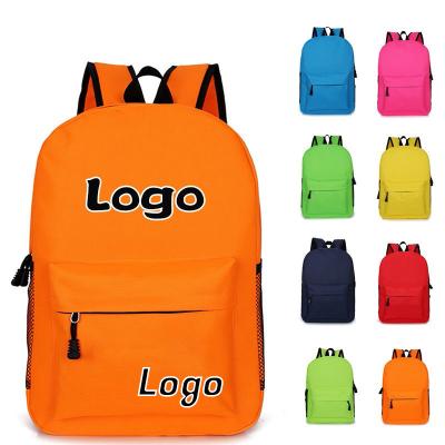 China Wholesale empty waterproof bag waterproof multiple color bag custom LOGO school bag unisex canvas bookbags backpack for sale