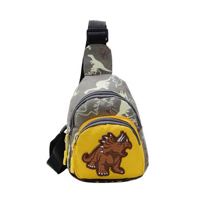 China New Water Proof Dinosaur Printed Boys Shoulder Bag Chest Bag Waterproof Nylon Cross - Body Handbag Waist Pack For Kids for sale