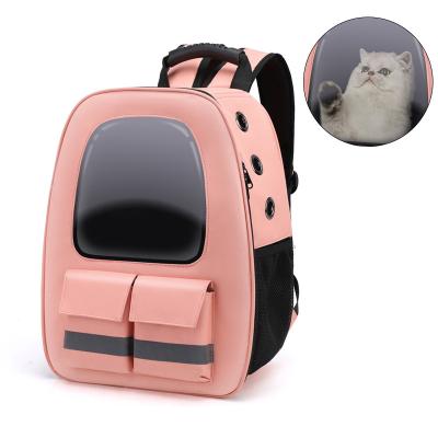 China Classic The Big Cat Backpack Pet Carriers Comfortable Stored Breathable Waterproof Space With Reflective Markings for sale