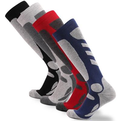 China Sporty Men's Quick Dry Smell Anti Puffiness Compression Ski Socks Snowboarding Mountaineering Knee Resistant Cushioned Bottoms Top for sale