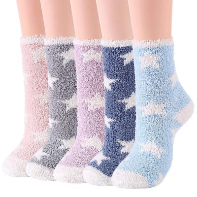 China Winter QUICK DRY Custom Furry Socks Good Quality Fashionable Fashionable Soft Breathable Thick Socks For Women for sale