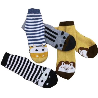 China Wholesale 5 Pairs Antibacterial Winter Drop Shipping Thick Warm Cute Pattern Kids Baby Socks for sale