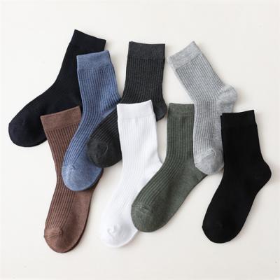 China OEM Athletic Sports Sock Mens Solid Color Logo Design Black Crew Socks Custom Cotton Sock for sale