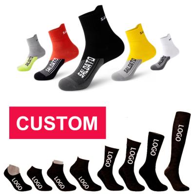 China Men Thick Padded Basketball Team Socks Cotton 5 Pack Breathable Compression Heel Tab Design Contrast Color Arch Long for sale