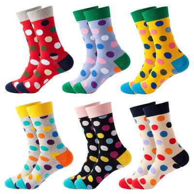 China Wholesale High Quality Cotton Mens Dress Breathable Sock Dots for sale