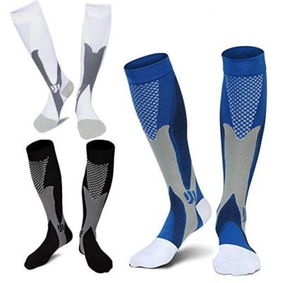 China Wholesale High Quality Breathable Custom Made Women Knee High Compression Cycling Sports Socks for sale