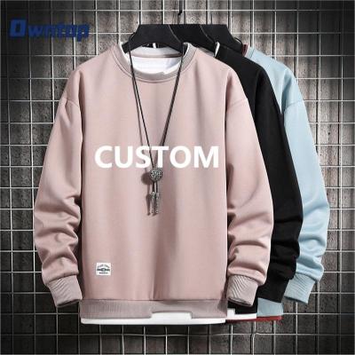 China wholesale Essential Anti-wrinkle Sweatshirts Plus Oversized Surplus Jumper Blank Custom Logo Size Pullover Men's Hoodies and Sweatshirts For Men for sale