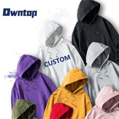 China Wholesale Custom Plain Hoodies High Quality Men's Sweatshirt Anti-pilling Custom Logo Unisex Company Corporate Team Uniform Hoodies for sale