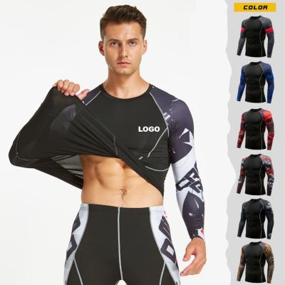 China High Quality Running Active Sportswear Long Shirts Anti-Wrinkle Sports Sleeve Pullover Quick Dry Shirts Forming Jogging Wear for sale