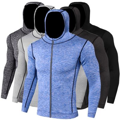 China Quick Dry Running Jacket Mens Breathable Fitness Wear Training And Jogging Wear for sale