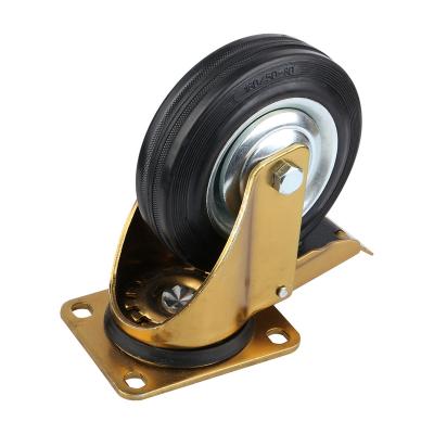 China Lightweight Durable Universal Furniture Wheel Industrial Casters Lock Brake Casters Ball Bearing Wheel for sale