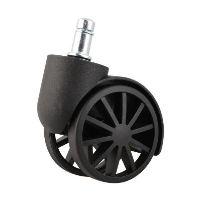 China Lightweight Durable Double-Bearing Casters For Office Chairs Plug-In Double-Row Wheels for sale