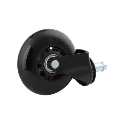 China Lightweight Rubber Heavy Duty Black Casters For Household Use Lightweight Silent Casters for sale