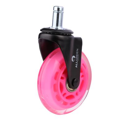 China Lightweight General Purpose 3 Inch Office Chair Casters Lightweight Rubber Furniture Casters for sale