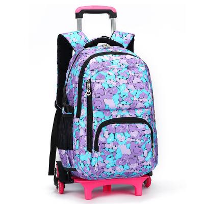 China Waterproof Nylon backpack school trolley bags for boys rolling backpack school bags and backpacks with wheels trolley bags for sale