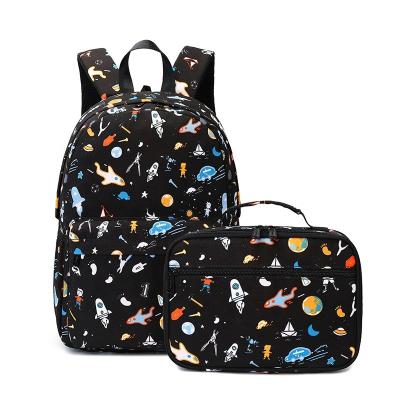 China Waterproof Kids backpack astronaut cartoon space backpack for kid school bag waterproof backpack with lunch box kid school bag custom for sale