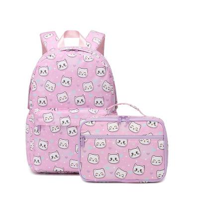 China Waterproof School bags children school bag and lunch bags backpack school boy girl kid backpack pink cartoon backpack custom factories sale for sale