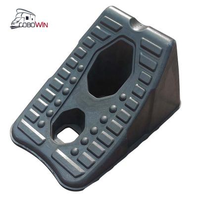 China Wholesale Custom Safety HDPE Motorhome Wheel Block Car Ramp PU rv Heavy Duty Plastic Parking Wheel Wedge for sale