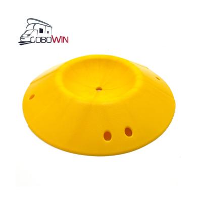 China BOAT Outdoor Camper Jack Round Leveling Pad Wheel Wedge Plastic Trailer Caster Motorhome rv Wheel Dock Wedge for sale