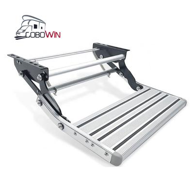 China Manual RV Steps Hot Selling Aluminum Stepper Ladder Stools High Strength Camping Accessories For Motorhome And Trailer Caravan Steps for sale