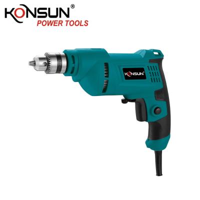 China Wood/cement/stell machine KONSUN 81236 China model- 10mm mini portable electric 450W hand drill for sale