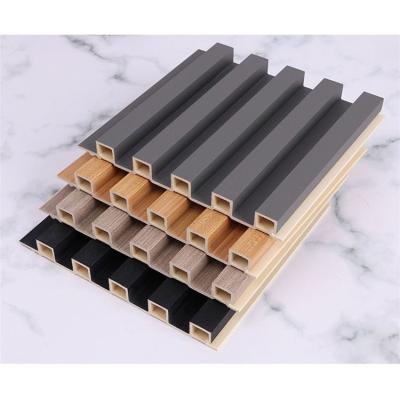 China Contemporary Panels Fluted Solid Wood Panel Wall Cladding Grill Plank for sale