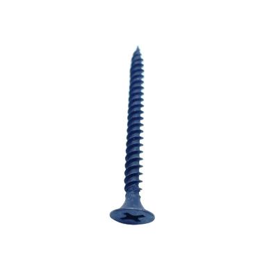 China Phill Factory Direct Flat Drive Flat Head Self Tapping With Black Phosphated Drywall Screws Full Thread for sale