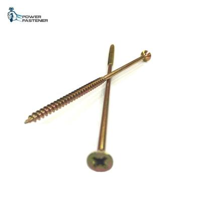 China Flat Factory Price And High Quality By Double Countersunk With Pozi Drive Head wood Screw for sale