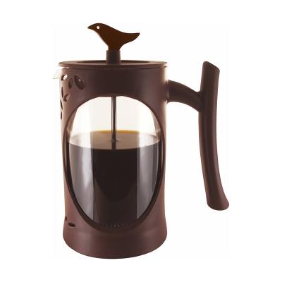 China Modern Fashion Customized Borosilicate Glass 1000ml French Press Coffee Maker for sale