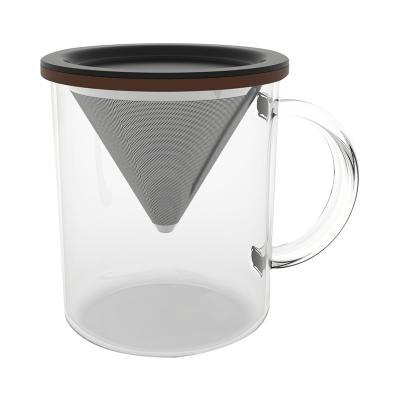 China Single Layer Drip Device With Hot Selling Taiwan Mini Coffee Filter Pour Over Coffee Maker Personal Cup Voucher Prices for sale