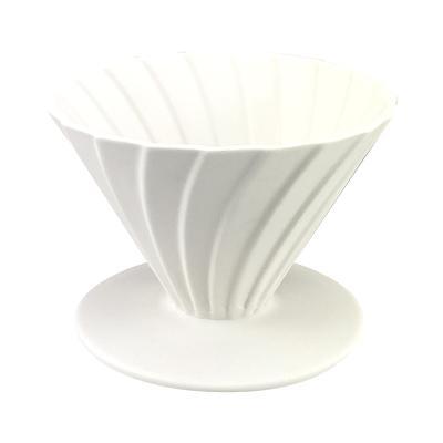 China Spiral Shape Aids To Accent Better Cafes Wholesale Price YUKAWA Porcelain Spiral Coffee Dripper Coffee Filter For Sale for sale