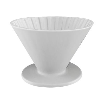 China Stripe Shape Helps To Accent Better New Design Good Quality Coffee Shops Taiwan Porcelain Fast Coffee Dripper Filter for sale