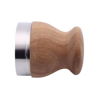 China Coffee Tamper 58mm Flat Espresso Stable Dispensing Bartender Coffee Leveler Coffee Dispenser Force Tamper for sale