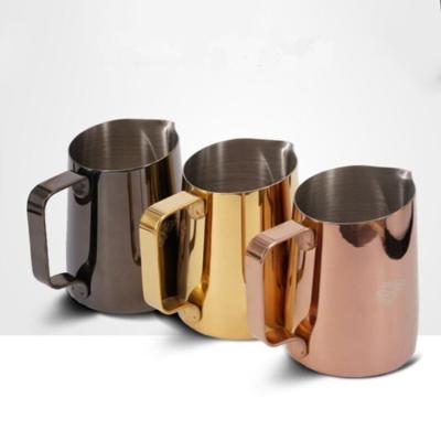 China Wholesale High Quality New Arrival Bevel Stainless Steel Milk Jug Milk Pitcher for sale