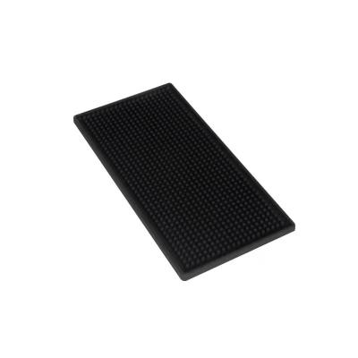 China Viable Wholesale High Quality Rectangle Custom Silicone PVC Tamper Mat Bar Spill Mat for sale