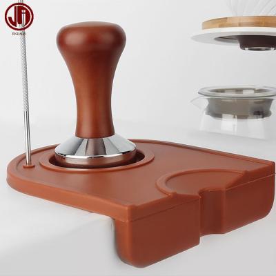 China Viable Silicone Coffee Tamper Mat Rubber Pad Espresso Coffee Tamper Mat for sale