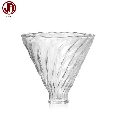 China Sustainable Glass Pour Over V Shaped Coffee Dripper Coffee Brewer Coffee Filter Cup for sale